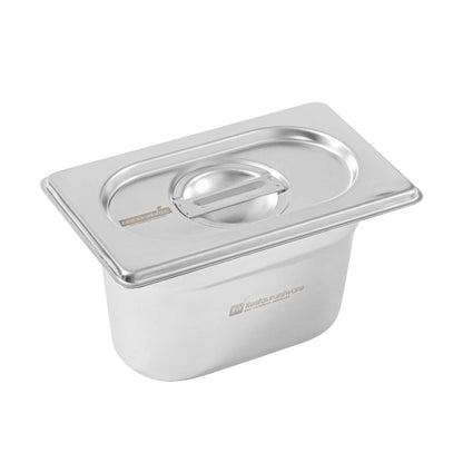 Met Lux Rectangle Stainless Steel Lid - Fits 1/9 Size Steam Table Pan - 1 count box