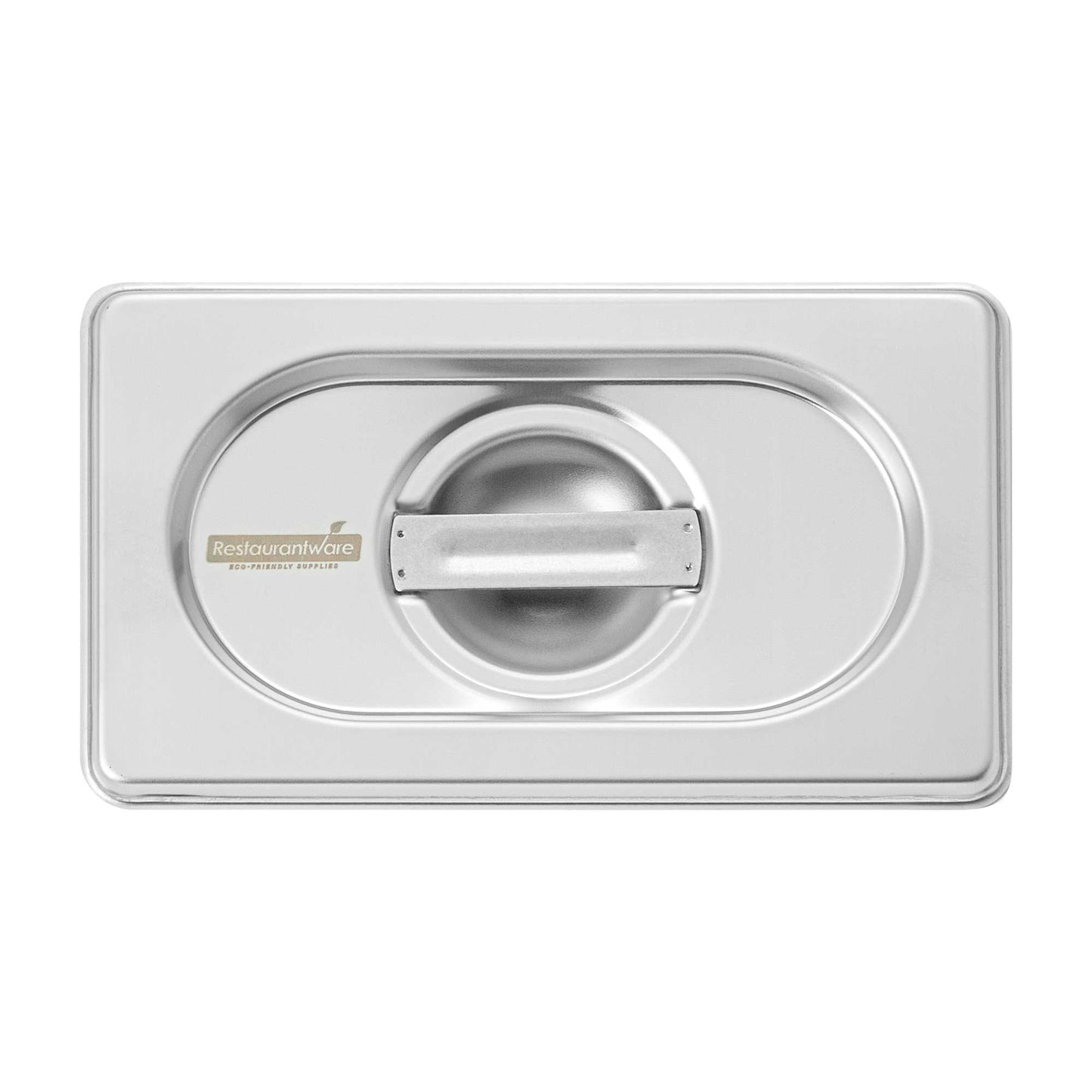 Met Lux Rectangle Stainless Steel Lid - Fits 1/9 Size Steam Table Pan - 1 count box