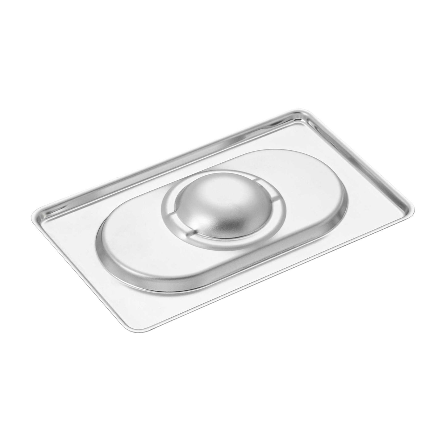 Met Lux Rectangle Stainless Steel Lid - Fits 1/9 Size Steam Table Pan - 1 count box