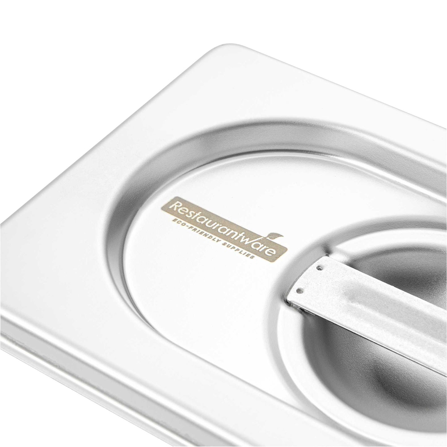 Met Lux Rectangle Stainless Steel Lid - Fits 1/9 Size Steam Table Pan - 1 count box