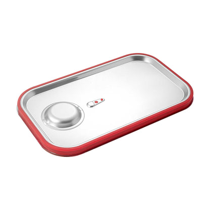 Met Lux Rectangle Stainless Steel Travel Lid - Fits Full Size Steam Table Pan - 1 count box