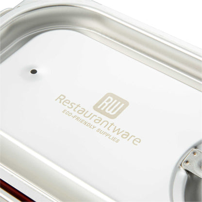 Met Lux Rectangle Stainless Steel Travel Lid - Fits 1/3 Size Steam Table Pan - 1 count box