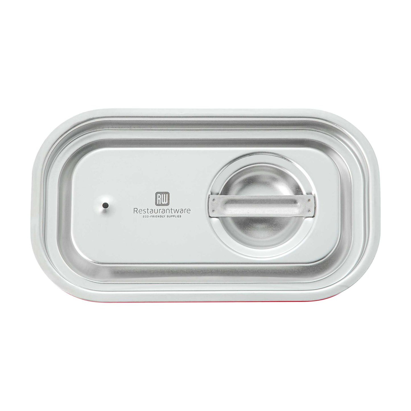 Met Lux Rectangle Stainless Steel Travel Lid - Fits 1/4 Size Steam Table Pan - 1 count box