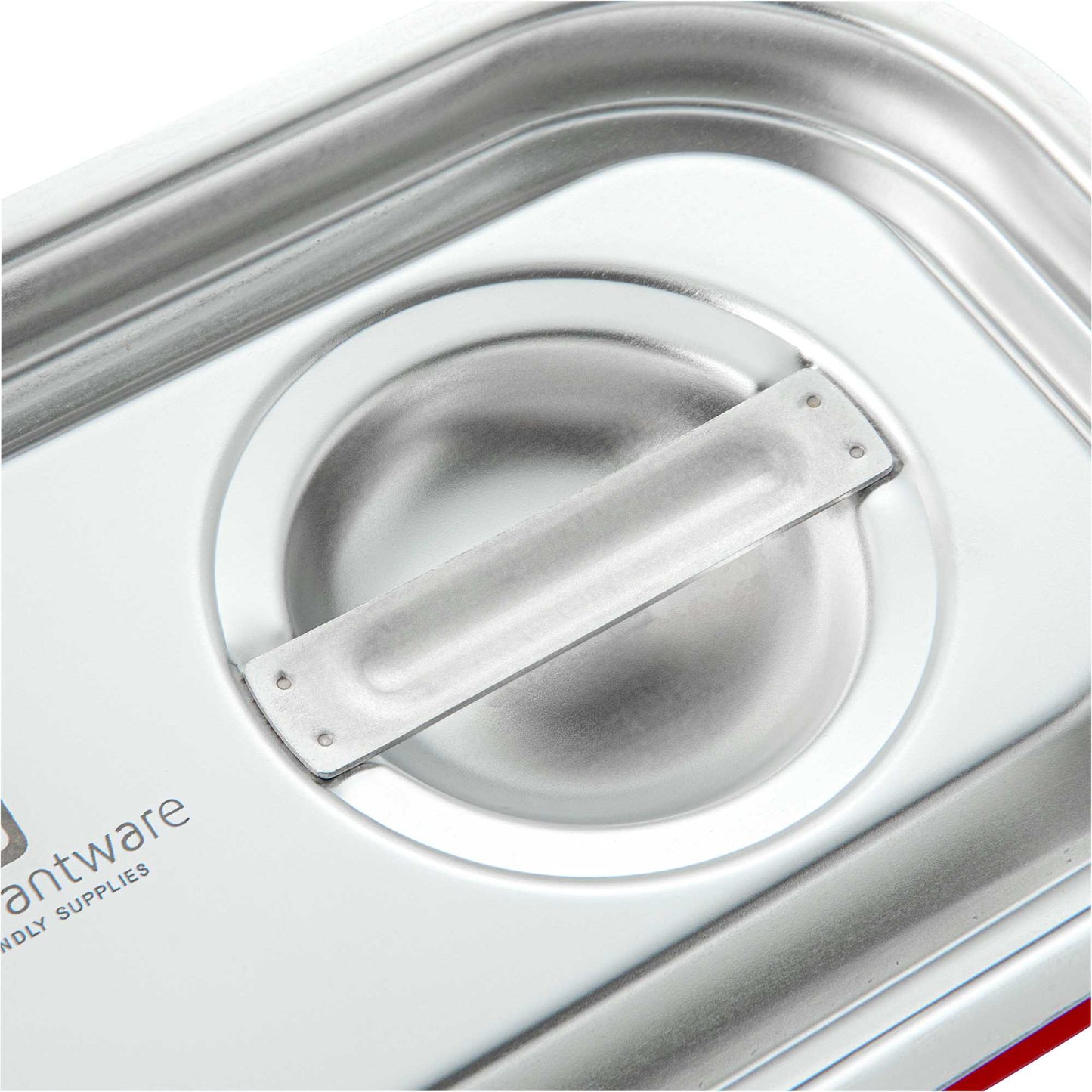 Met Lux Rectangle Stainless Steel Travel Lid - Fits 1/4 Size Steam Table Pan - 1 count box