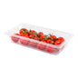 Met Lux Rectangle Clear Plastic 1/3 Size Cold Food Storage Container - 2.5" Depth - 1 count box
