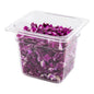 Met Lux Rectangle Clear Plastic 1/6 Size Cold Food Storage Container - 6" Depth - 1 count box