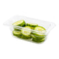 Met Lux Rectangle Clear Plastic 1/9 Size Cold Food Storage Container - 2.5" Depth - 1 count box