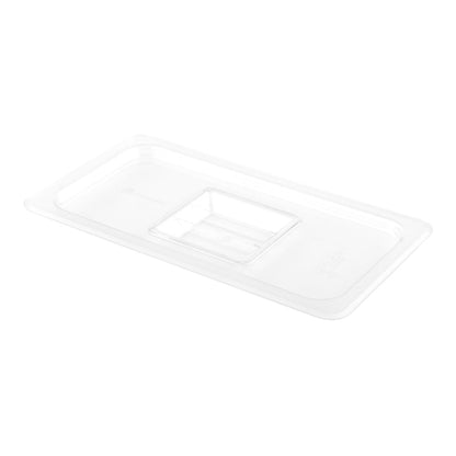Met Lux Rectangle Clear Plastic Lid - Fits 1/3 Cold Food Storage Container - 1 count box