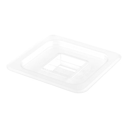 Met Lux Rectangle Clear Plastic Lid - Fits 1/6 Size Cold Food Storage Container - 1 count box
