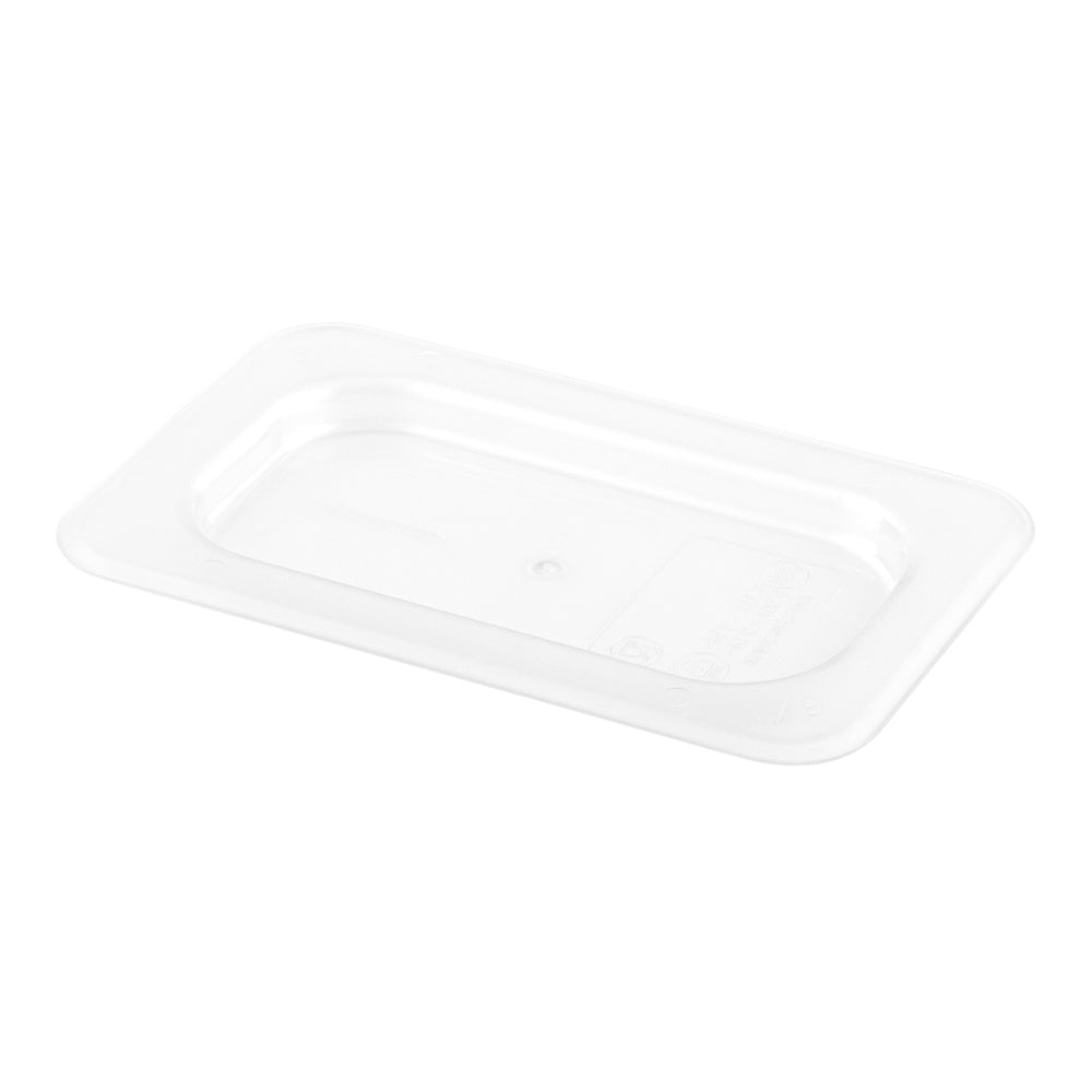 Met Lux Rectangle Clear Plastic Lid - Fits 1/9 Size Cold Food Storage Container - 7" x 4 1/4" x 1/2" - 1 count box