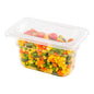 Met Lux Rectangle Clear Plastic Lid - Fits 1/9 Size Cold Food Storage Container - 10 count box