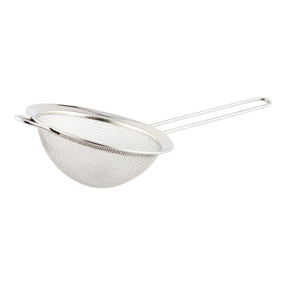 Met Lux Round Stainless Steel Mesh Strainer - 9 3/4" x 4 1/4" x 2 1/4" - 1 count box