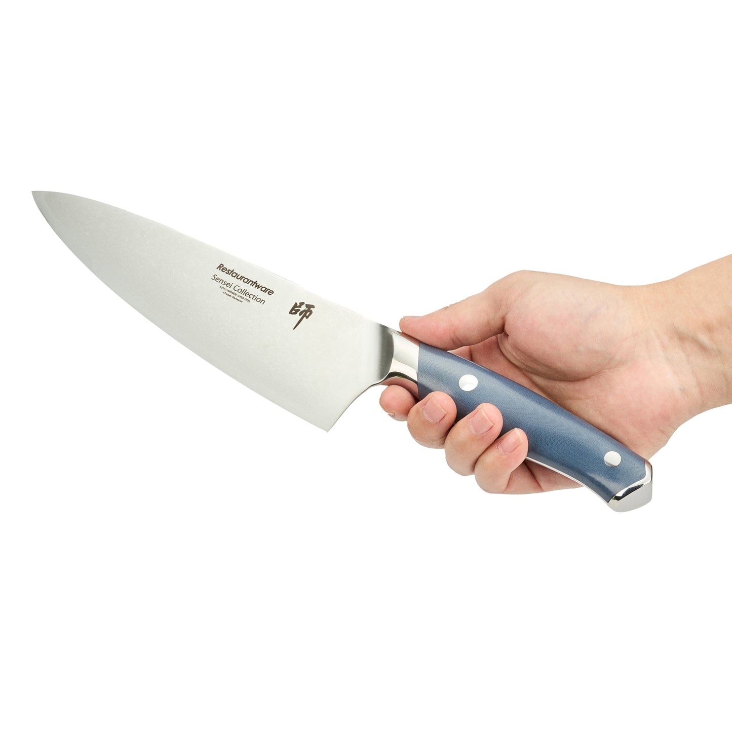 Sensei Blue Damascus Steel 8" Chef's Knife - 1 count box