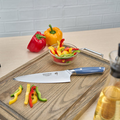 Sensei Blue Damascus Steel 8" Chef's Knife - 1 count box