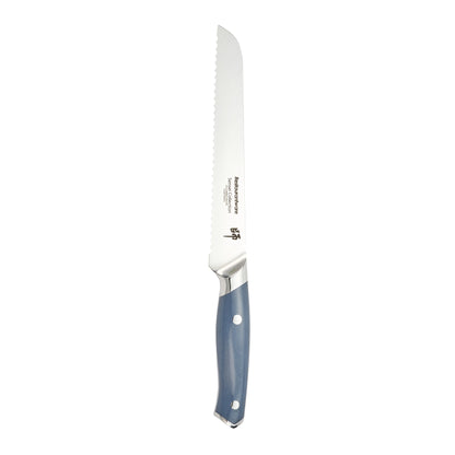 Sensei Blue Damascus Steel 8" Bread Knife - 1 count box