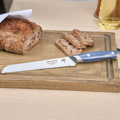 Sensei Blue Damascus Steel 8" Bread Knife - 1 count box