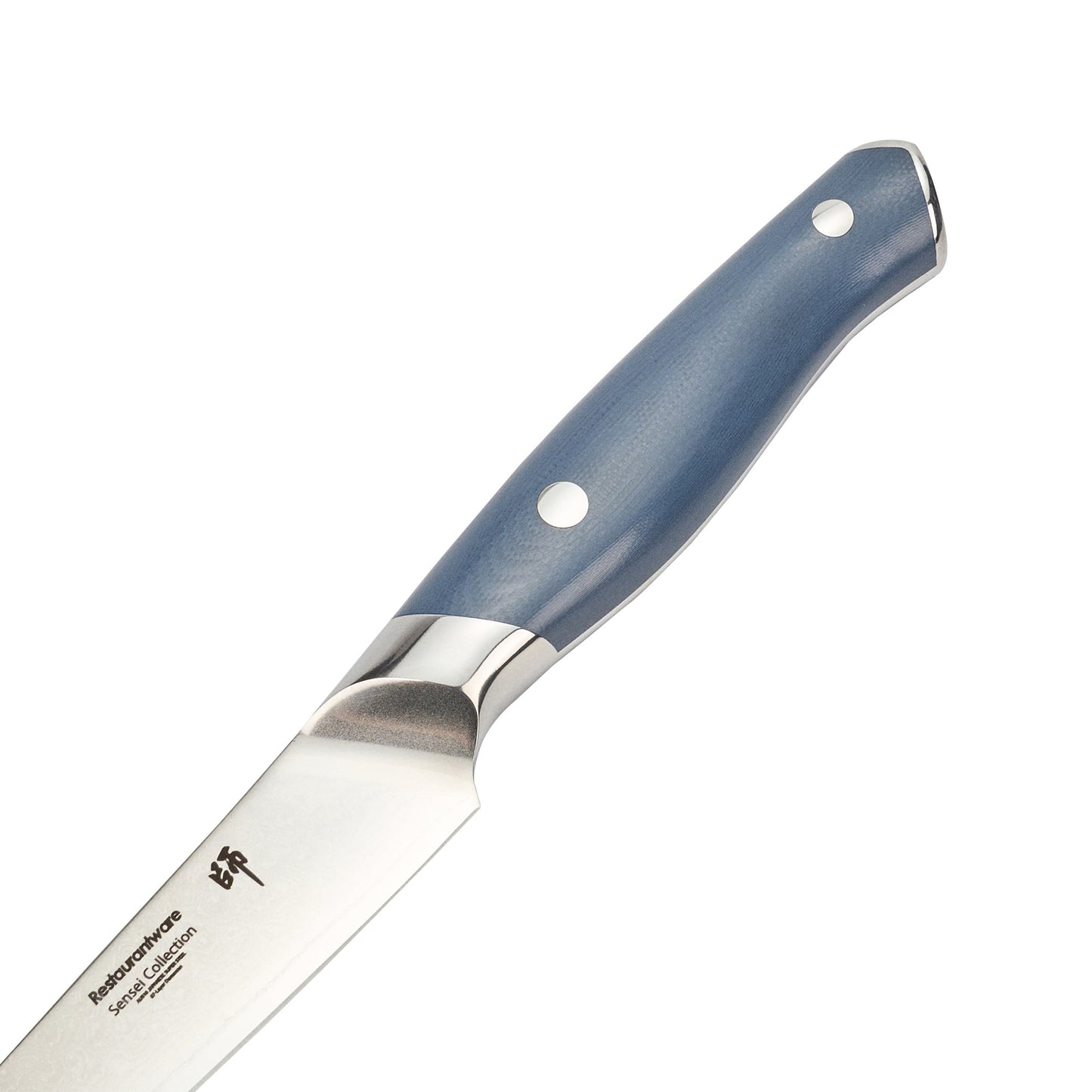 Sensei Blue Damascus Steel 5" Utility Knife - 1 count box
