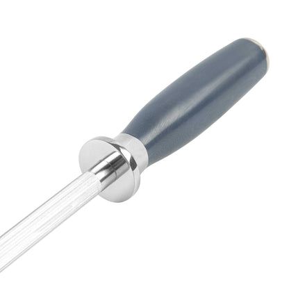 Met Lux Silver and Blue Steel 8" Honing Knife Tool - 1 count box