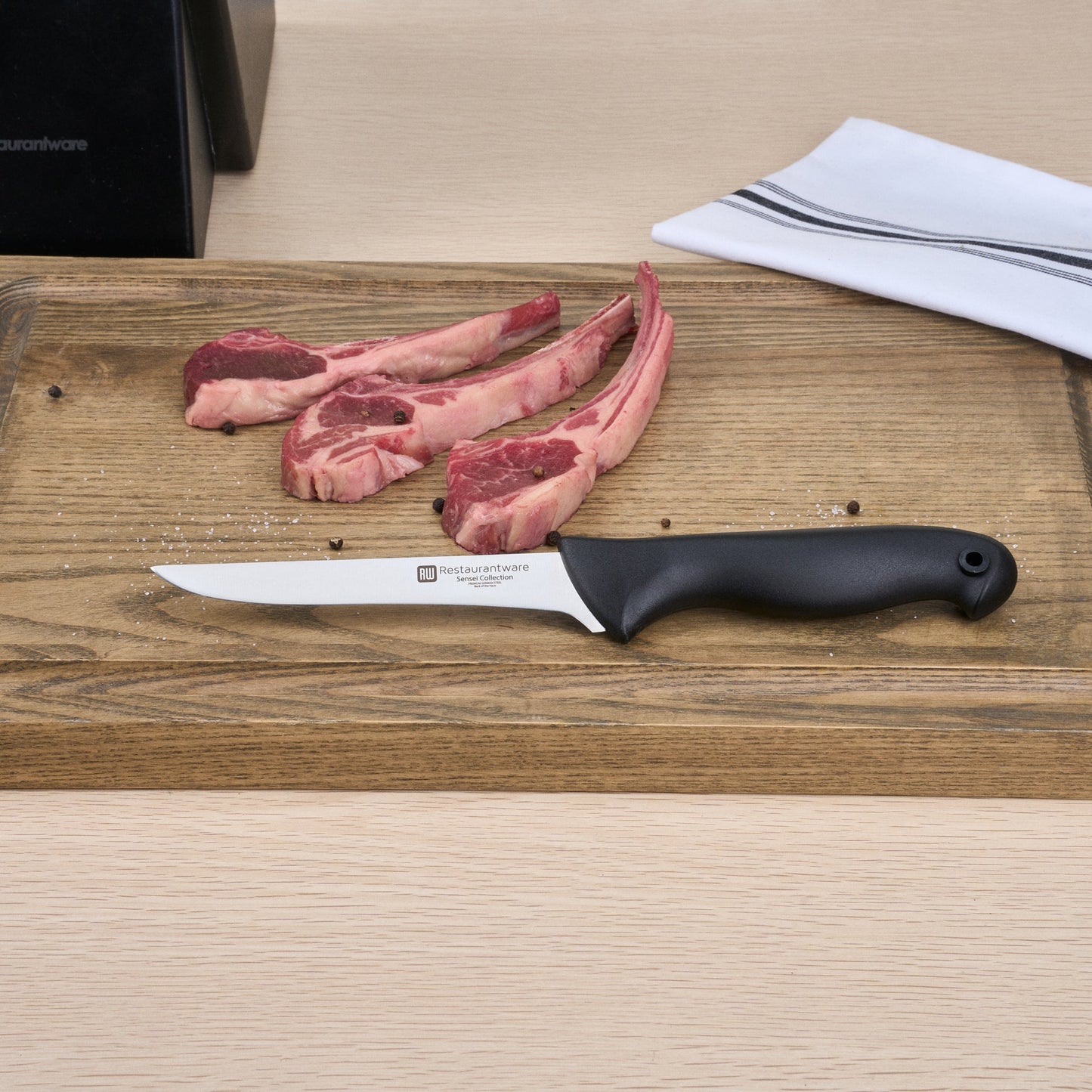 Sensei Back of the House German Steel 6" Flexible Boning Knife - HACCP Protection - 1 count box