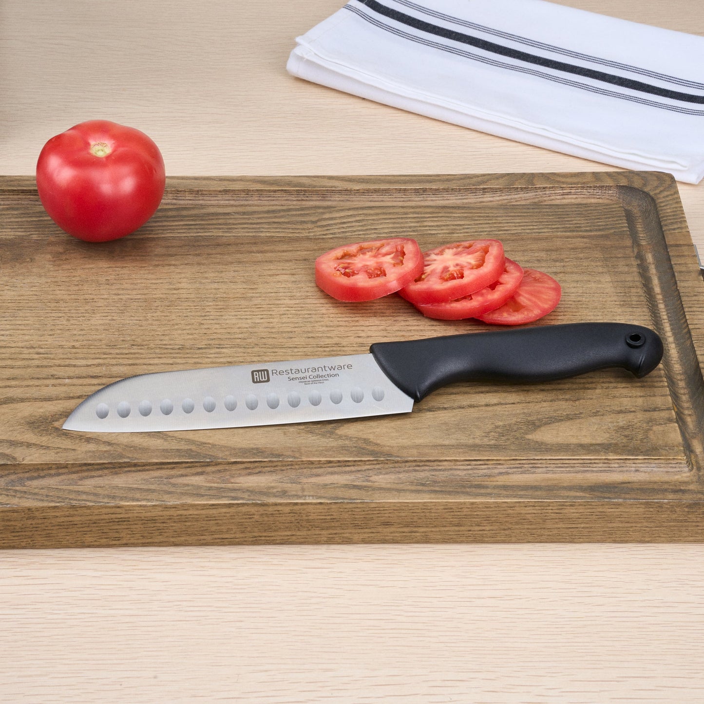 Sensei Back of the House German Steel 7" Santoku Knife - HACCP Protection - 1 count box