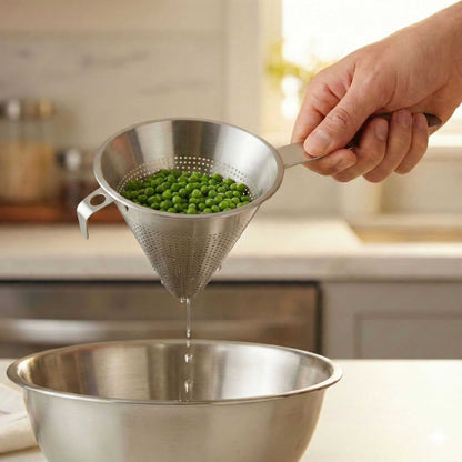 Met Lux Stainless Steel China Cap Coarse Strainer - 14 3/4" - 1 count box