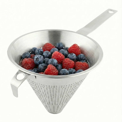 Met Lux Stainless Steel China Cap Coarse Strainer - 14 3/4" - 1 count box