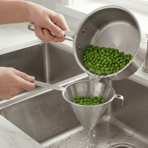 Met Lux Stainless Steel China Cap Coarse Strainer - 14 3/4" - 1 count box