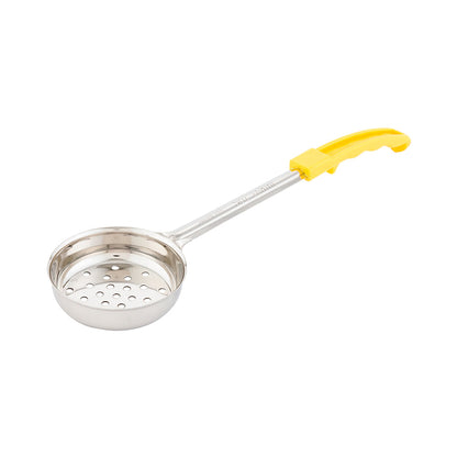 Met Lux 5 oz Stainless Steel Spoodle - Perforated, with Yellow Handle - 1 count box