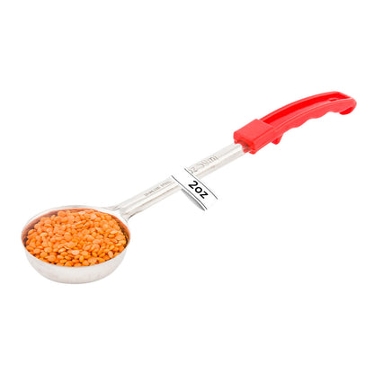 Met Lux 2 oz Stainless Steel Spoodle - Solid, with Red Handle - 1 count box