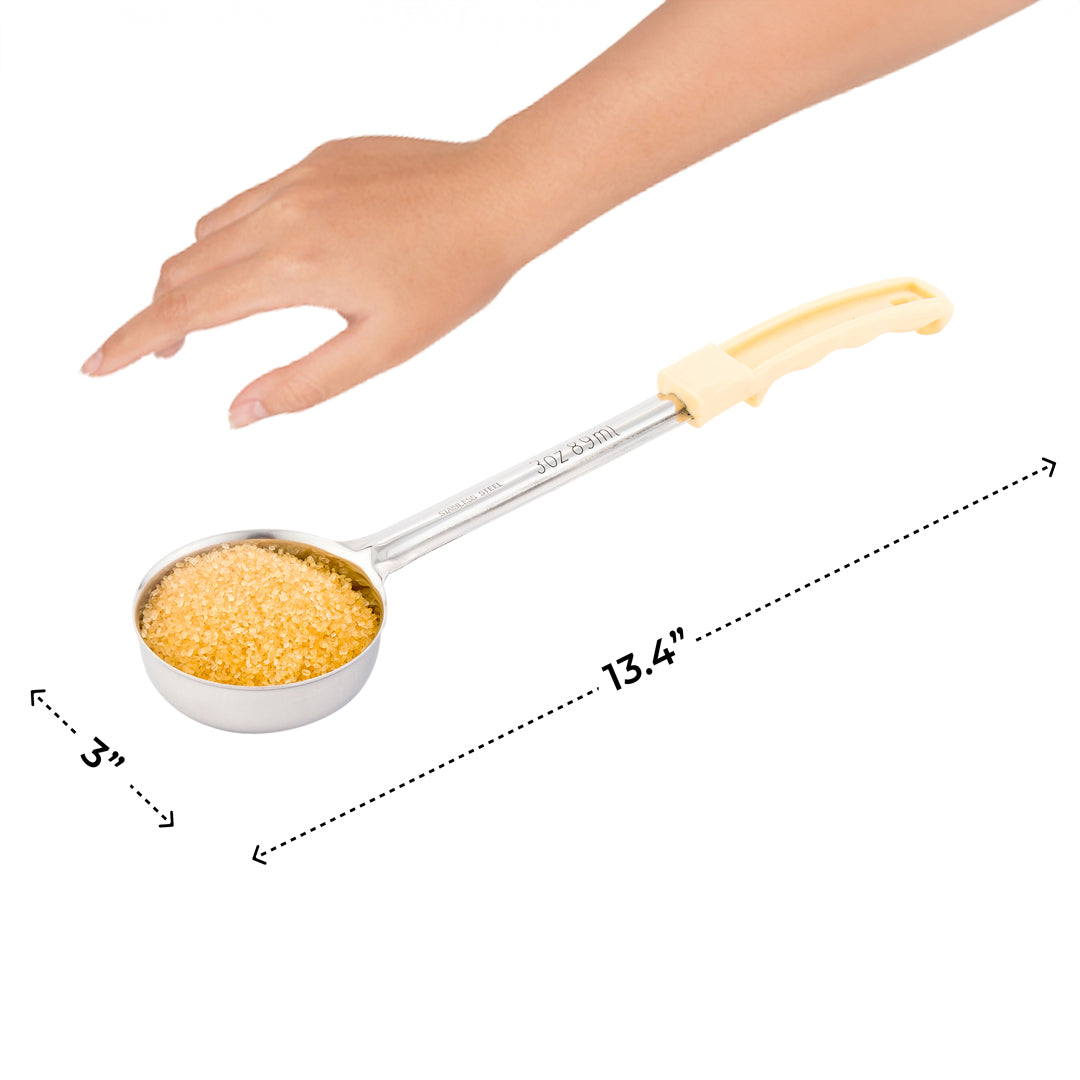 Met Lux 3 oz Stainless Steel Spoodle - Solid, with Ivory Handle - 1 count box