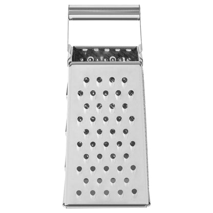 Met Lux Stainless Steel Heavy-Duty Four-Sided Cheese Grater - 4 1/4" x 3 1/4" x 10" - 1 count box
