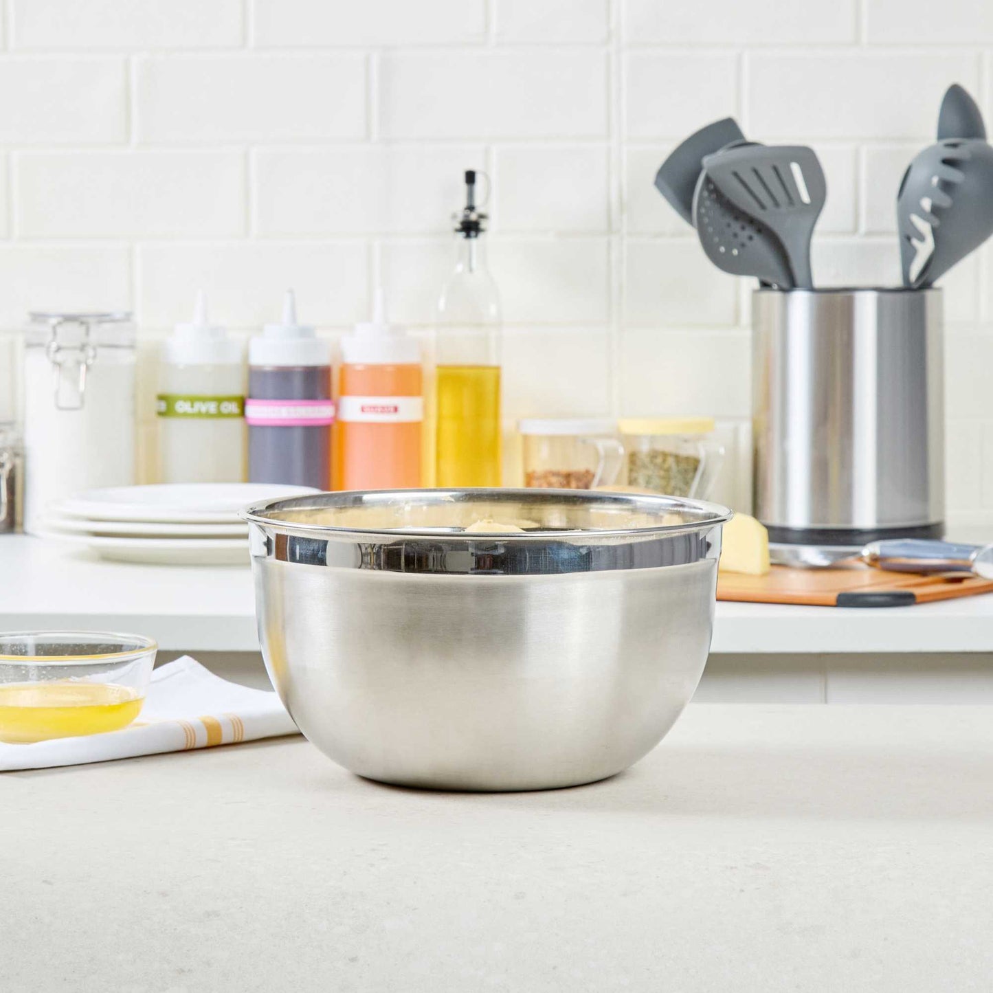 Met Lux 6 qt Stainless Steel Premium German Mixing Bowl - 1 count box