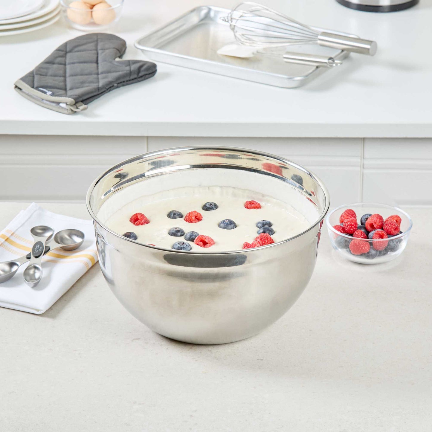 Met Lux 9 qt Stainless Steel Premium German Mixing Bowl - 1 count box
