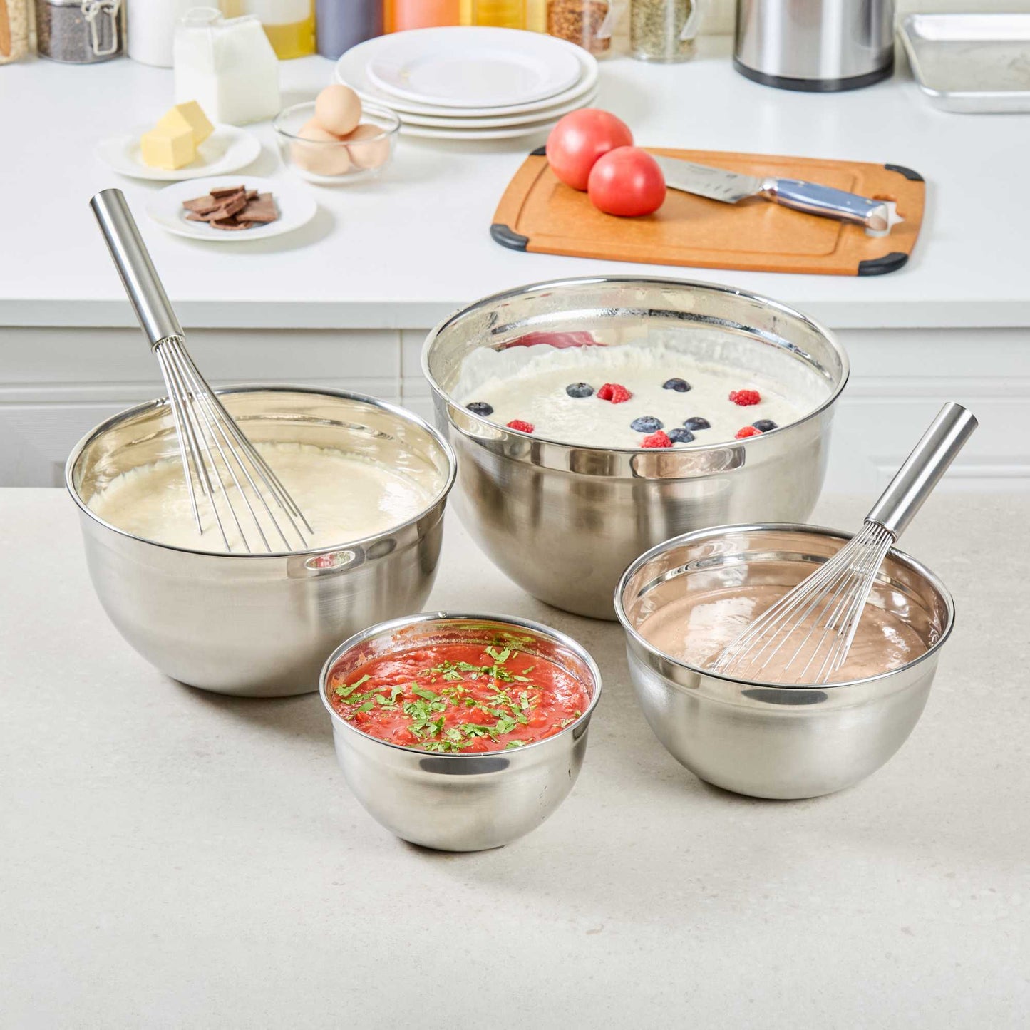 Met Lux 9 qt Stainless Steel Premium German Mixing Bowl - 1 count box