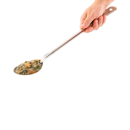 Met Lux Silver Stainless Steel Professional Serving Spoon - Solid - 18" - 1 count box