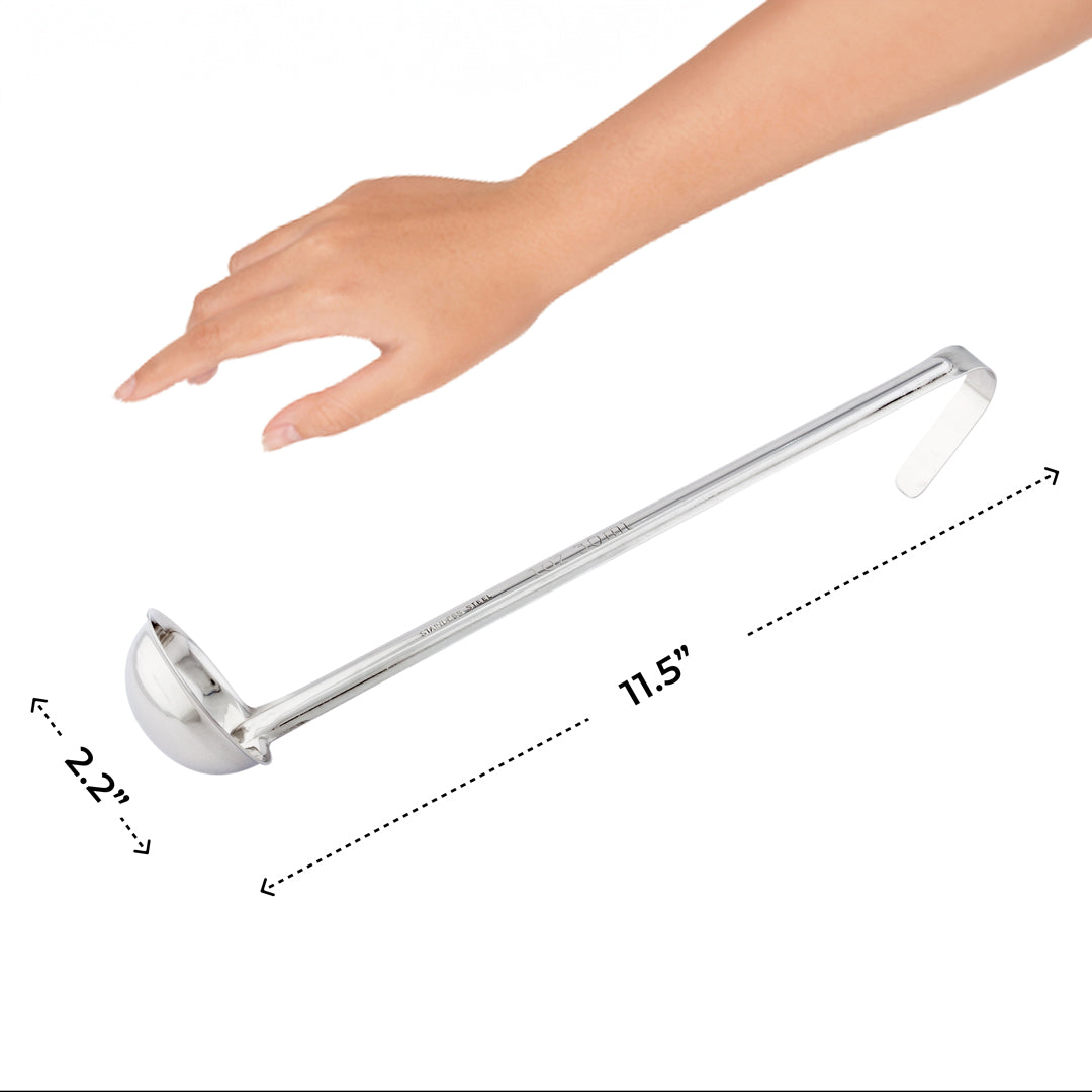 Met Lux 1 oz Stainless Steel Serving Ladle - One-Piece - 1 count box