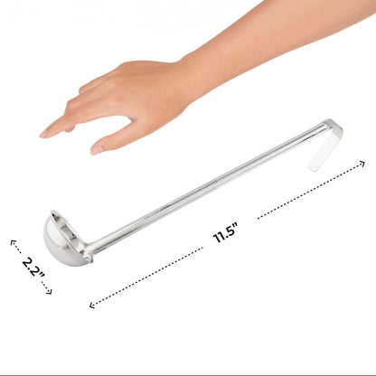 Met Lux 1 oz Stainless Steel Serving Ladle - One-Piece - 1 count box