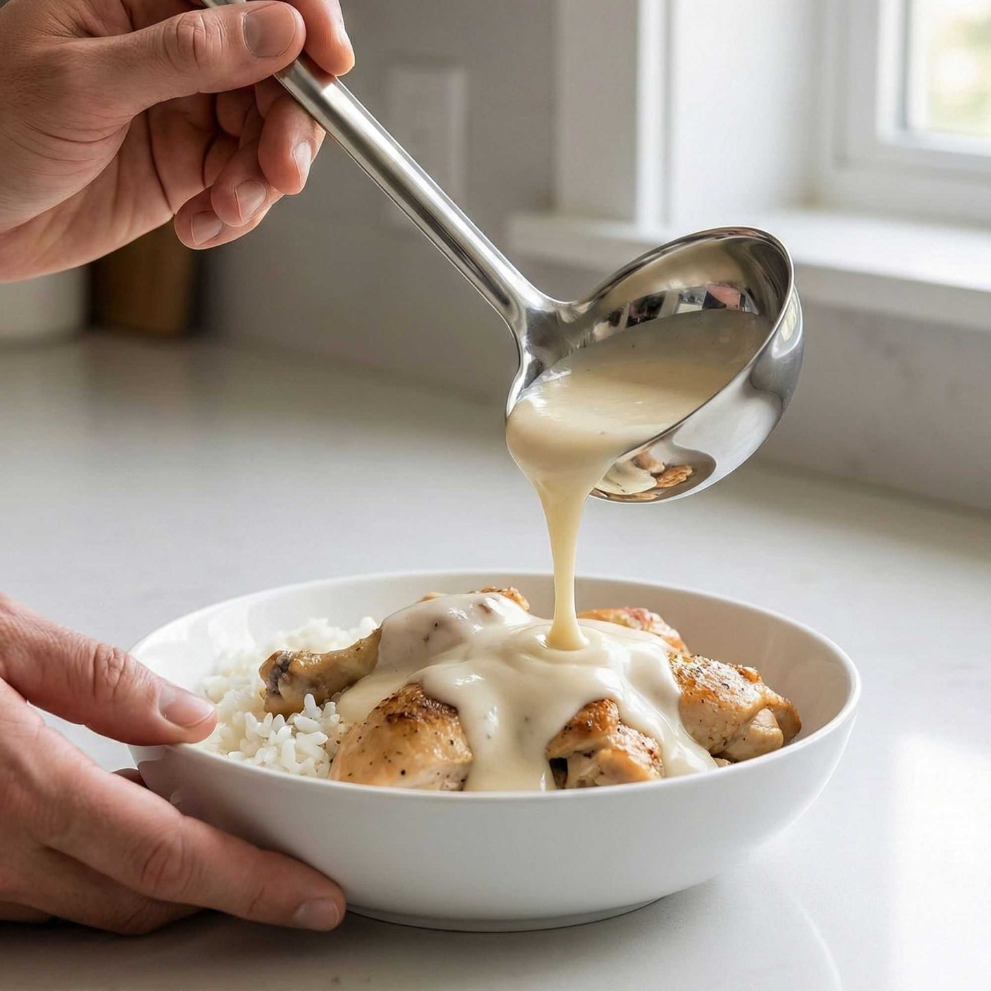 Met Lux 16 oz Stainless Steel Serving Ladle - One-Piece - 1 count box