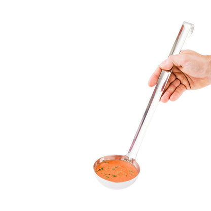 Met Lux 8 oz Stainless Steel Heavy-Duty Serving Ladle - One-Piece - 1 count box