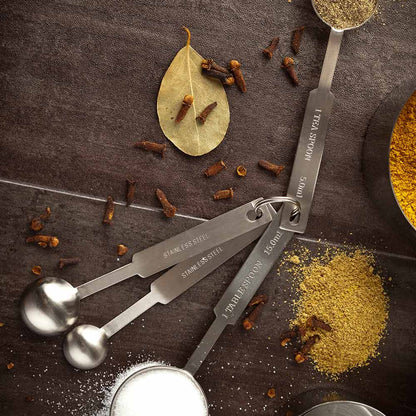 Met Lux Stainless Steel Measuring Spoon Set - 4-Piece - 1 count box