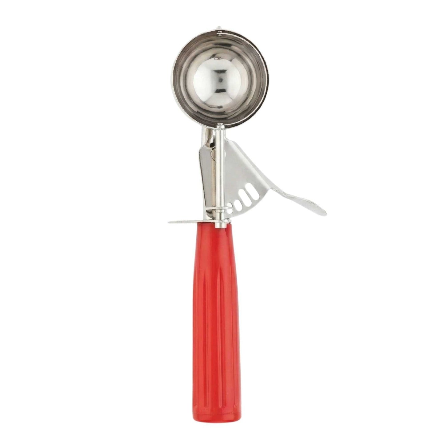 Met Lux 1.4 oz Stainless Steel #24 Portion Scoop - with Red Handle - 1 count box