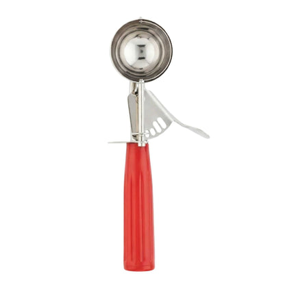 Met Lux 1.4 oz Stainless Steel #24 Portion Scoop - with Red Handle - 1 count box