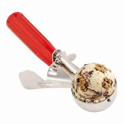 Met Lux 1.4 oz Stainless Steel #24 Portion Scoop - with Red Handle - 1 count box