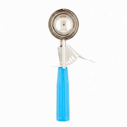 Met Lux 2 oz Stainless Steel #16 Portion Scoop - with Blue Handle - 1 count box