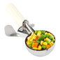 Met Lux 3 oz Stainless Steel #10 Portion Scoop - with Ivory Handle - 1 count box