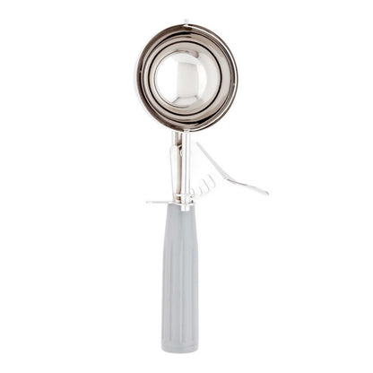 Met Lux 4 oz Stainless Steel #8 Portion Scoop - with Gray Handle - 1 count box