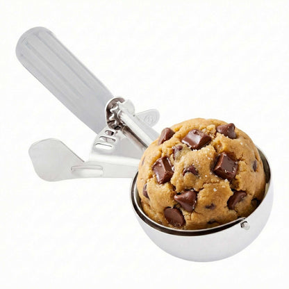 Met Lux 4 oz Stainless Steel #8 Portion Scoop - with Gray Handle - 1 count box