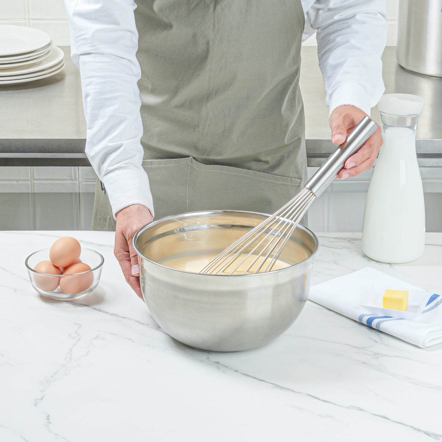 Met Lux Stainless Steel French Whisk - 16" - 1 count box