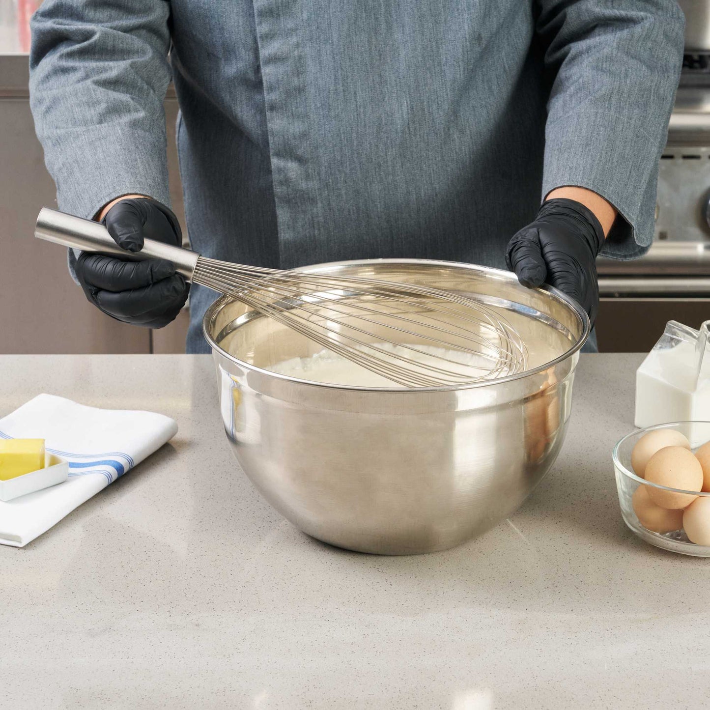 Met Lux Stainless Steel Piano Whisk - 16" - 1 count box