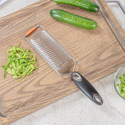 Met Lux Stainless Steel Fine Grater - with Plastic Handle - 12" - 1 count box